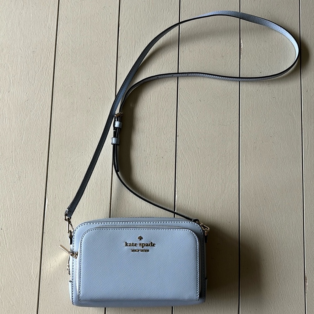 Kate Spade light blue crossbody purse
